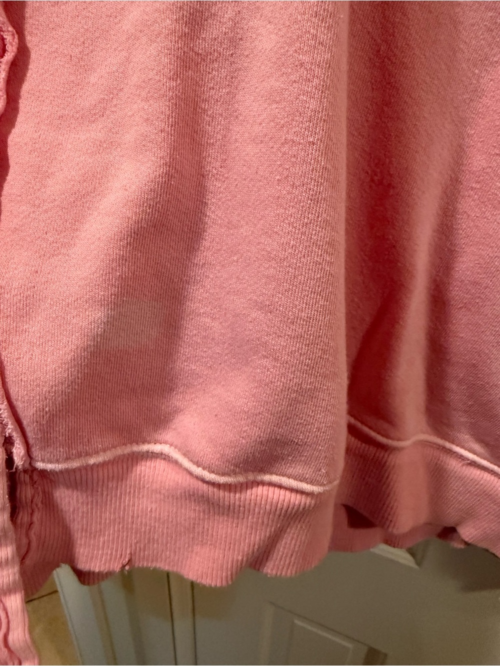 We The Free Free People Pink Oversized Camden Sweatshirt Small - Picture 4 of 12